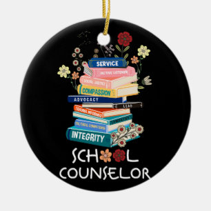 Beraterin der Retro-Schule Mental Health Adv Keramik Ornament