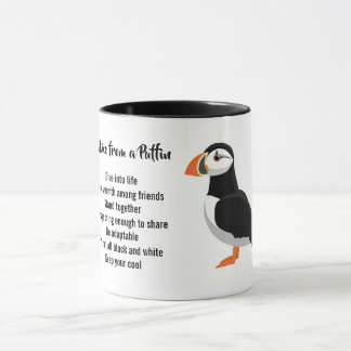 Beratung durch ein Puffin-Design Tasse