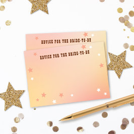 Beratung für das Bride Western Peach Brautparty Begleitkarte