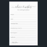 Beratung und Wünsche<br><div class="desc">Diese einfachen, grauen und weißen, modernen, minimalistischen, handgeschriebenen Skripte Advice & Wishings Blätter sind perfekt, um Brautparty, Probe Dinner oder Hochzeitsgäste für das glückliche Paar auszufüllen. Die Menschen werden die Liebe haben, die Anweisungen zu bekommen - sie machen es so einfach, liebende Ratschläge und gute Wünsche verlassen. Sie werden noch...</div>