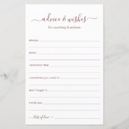 Beratung und Wünsche