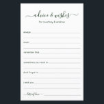 Beratung und Wünsche<br><div class="desc">Diese einfachen, waldgrünen und weißen, modernen, minimalistischen, handgeschriebenen Skripte Advice & Wishings Blätter sind perfekt, um Brautparty-, Probe- oder Hochzeitsgäste für das glückliche Paar auszufüllen. Die Menschen werden die Liebe haben, die Anweisungen zu bekommen - sie machen es so einfach, liebende Ratschläge und gute Wünsche verlassen. Sie werden noch auf...</div>