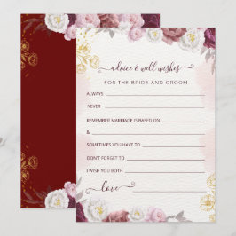 Beratung und Wünsche für Braut und Bräuche Feiertagskarte