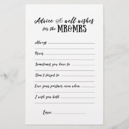 Beratung und Wünsche für Mr&Mrs Card