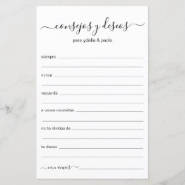 Beratung und Wünsche Spanisch