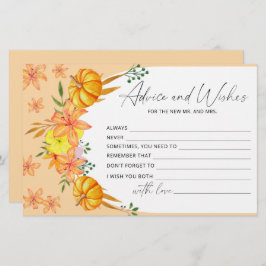 Beratung und Wünsche von Pumpkin-Bogen Brautparty Briefpapier