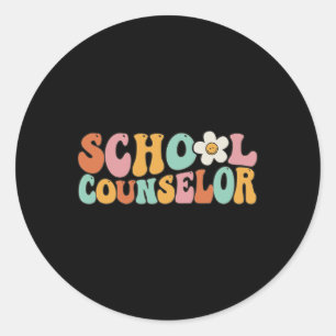 Beratungsbüro Schulberatung Groovy Zurück zur S Runder Aufkleber