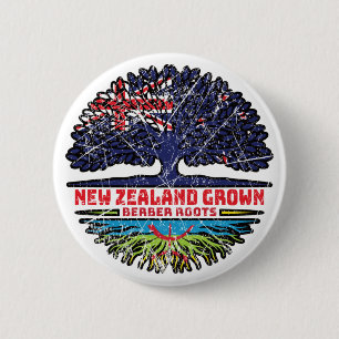 Berber Amazigh New Zealander New Zealand Tree Root Button