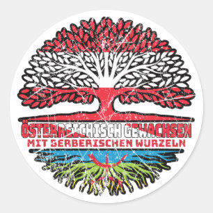Berber Berberisch Österreichisch Baum Runder Aufkleber