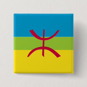Berber Kabyle Berbers Amazigh Flag ⴰ ⴻ ⵏ ⴾ Button