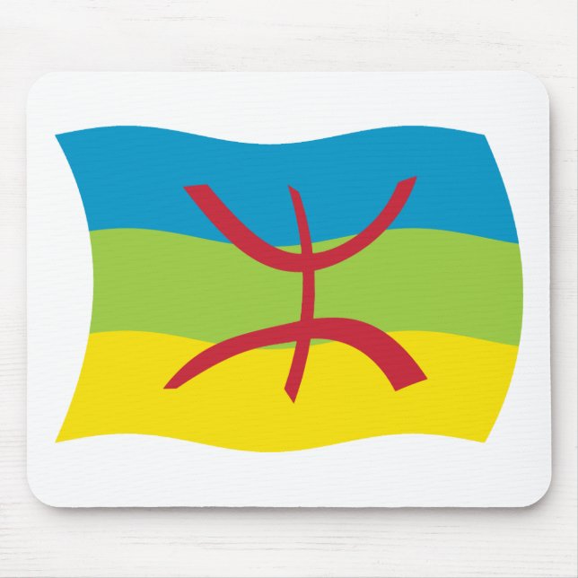 Berber-Volks-Flagge-Mauspad Mousepad (Vorne)