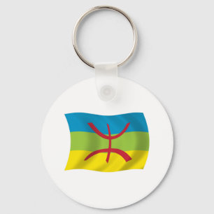Berber-Volks-Flagge Schlüsselanhänger