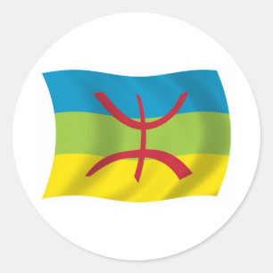 Berber-Volks-Flaggen-Aufkleber Runder Aufkleber