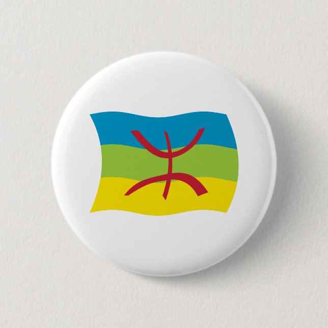 Berber-Volksflagge-Taste Button (Vorderseite)