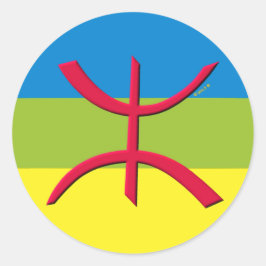 Berbere Amazigh Runder Aufkleber