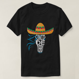 berby Pferderennen T-Shirt Derby-Hemd cinco Des