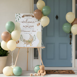 Berceau Unisex Musulman Baby Aqiqah Party