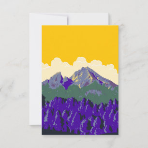 Berchtesgaden Alpen oder Berchtesgadener Alpen WPA Dankeskarte