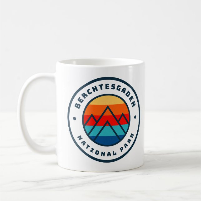 Berchtesgaden Nationalpark Deutschland Minimalisti Kaffeetasse (Links)
