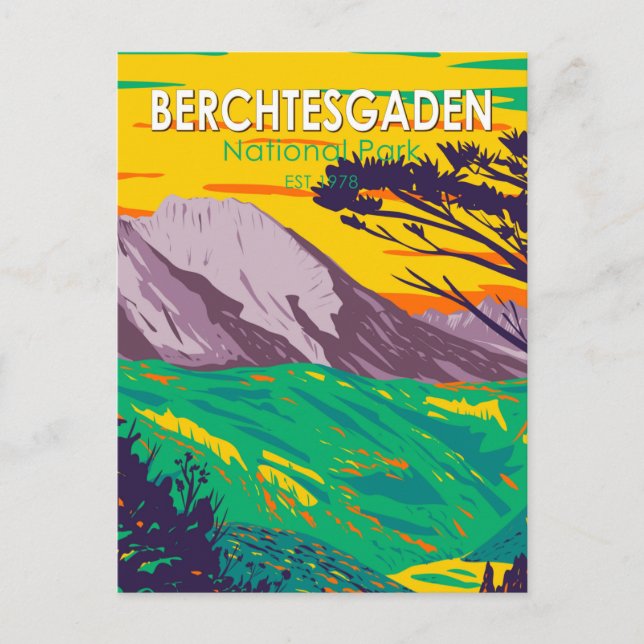 Berchtesgaden Nationalpark Deutschland Vintag Postkarte (Vorderseite)