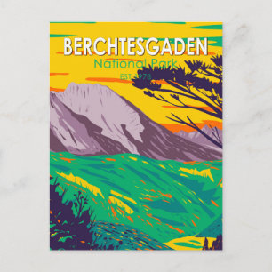 Berchtesgaden Nationalpark Deutschland Vintage Postkarte