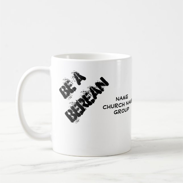 Berean Apologetics Bible Verse Personalisiert Whit Kaffeetasse (Links)