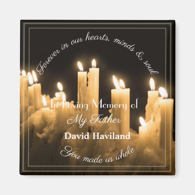 Bereavement Candle Magnet von HAMbyWG (Vorne)