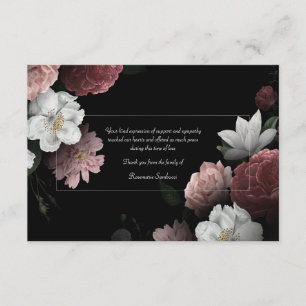 Bereavour Floral Vielen Dank Karte