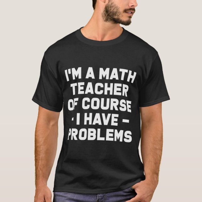 Berechnen Sie Mathematik schwarz und weiß T-Shirt (Vorderseite)