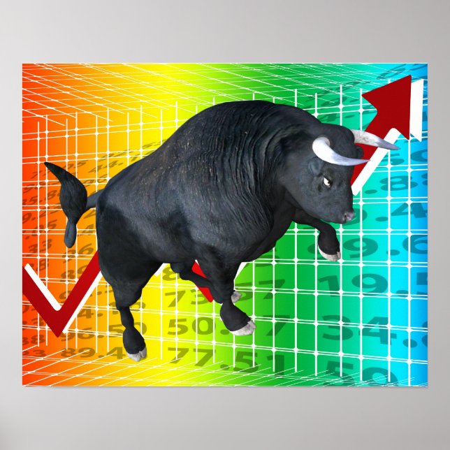 Berechnung des Bull Market Run Poster (Vorne)