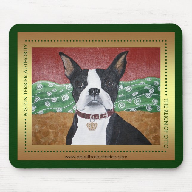 Berechtigung Mousepad Bostons Terrier (Vorne)