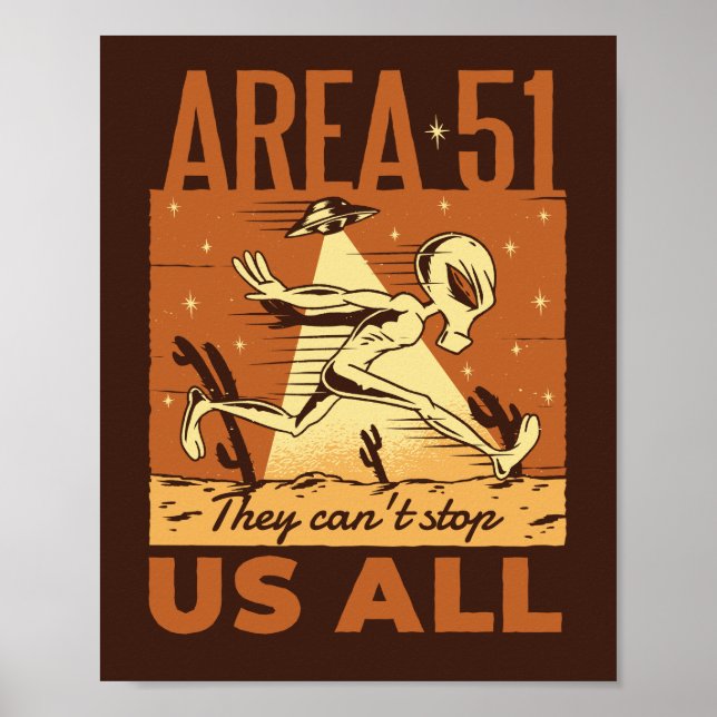 Bereich 51 Alien: Sie können uns nicht alle stoppe Poster (Vorne)