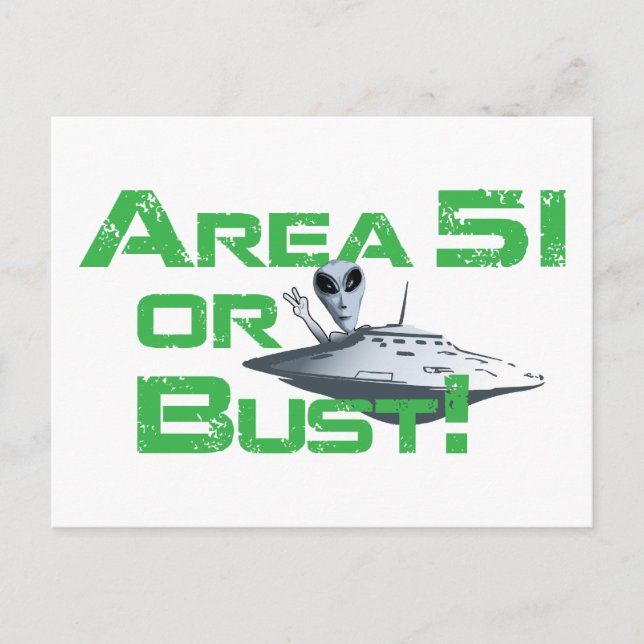 Bereich 51 oder Bust! Postkarte (Vorderseite)