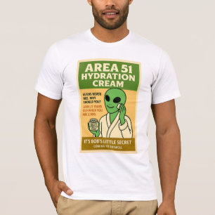 Bereich 51 Skincare 1950er Retro Roswell Außerirdi T-Shirt