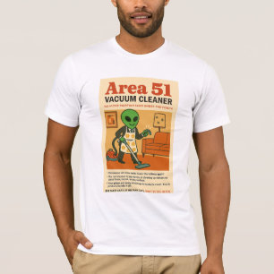 Bereich 51 Staubsauger Roswell-Außerirdischen in d T-Shirt