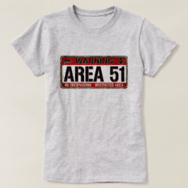 BEREICH 51 T - Shirt mit Warnhinweis