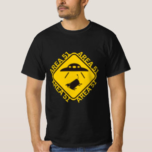Bereich 51 Warnzeichen T-Shirt