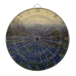 Bereich Bluebonnet-Blume (Landschaft des ländliche Dartscheibe