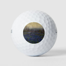 Bereich Bluebonnet-Blume (Landschaft des ländliche Golfball
