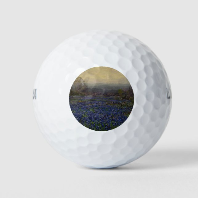 Bereich Bluebonnet-Blume (Landschaft des ländliche Golfball (Vorderseite)