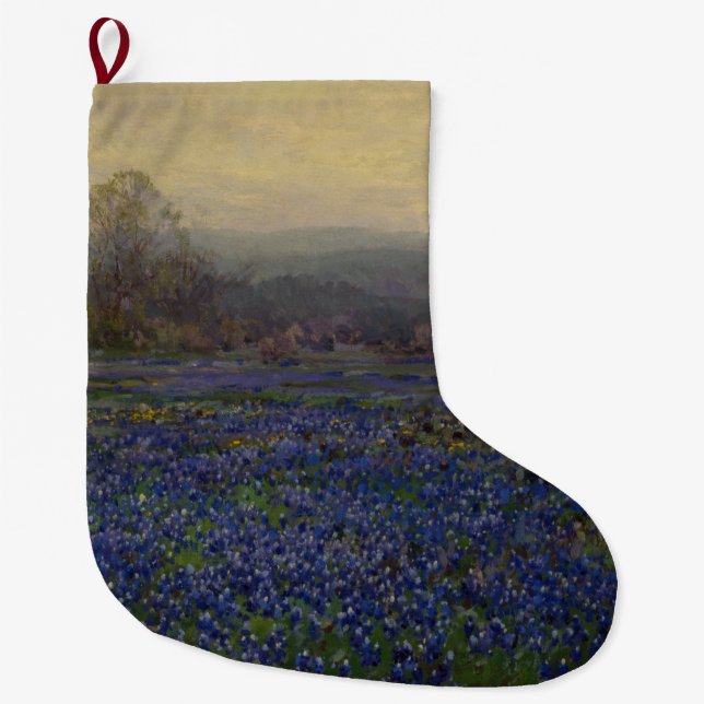 Bereich Bluebonnet-Blume (Landschaft des ländliche Großer Weihnachtsstrumpf (Vorderseite)