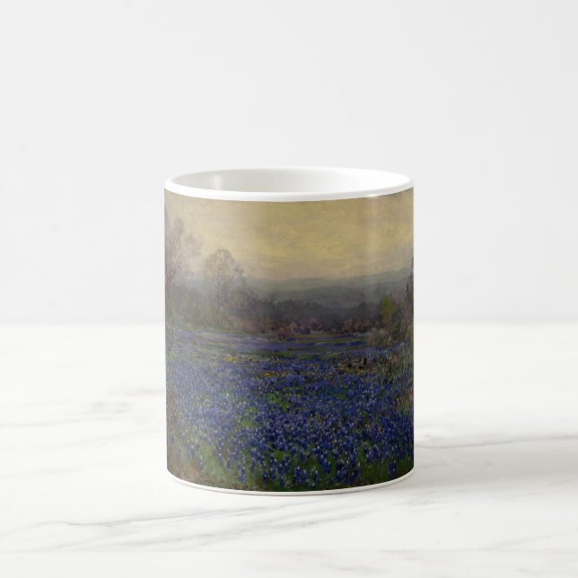 Bereich Bluebonnet-Blume (Landschaft des ländliche Kaffeetasse (Mittel)
