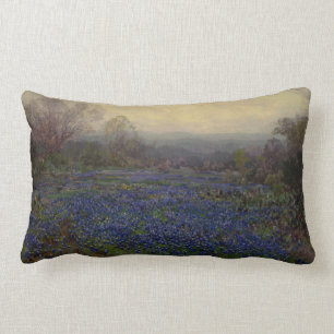 Bereich Bluebonnet-Blume (Landschaft des ländliche Lendenkissen