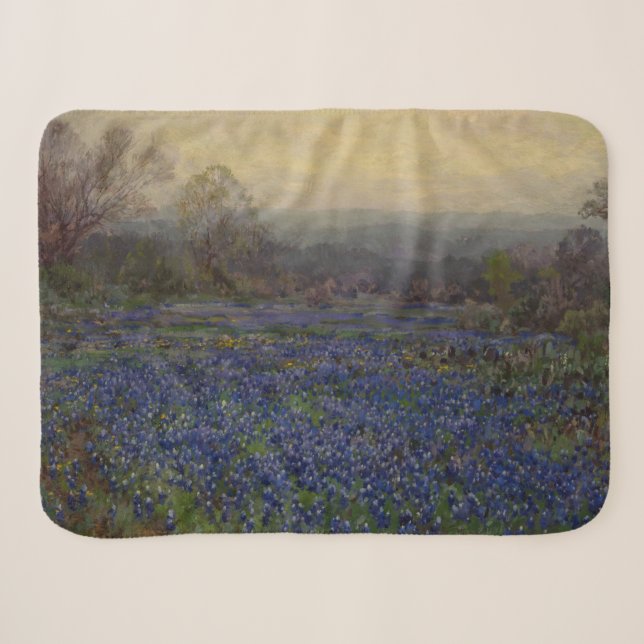 Bereich Bluebonnet-Blume (Landschaft des ländliche Sherpadecke (Vorderseite (Horizontal))