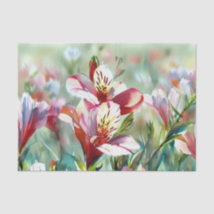 Bereich Blume - Alstroemeria (C) Aquarell Seidenpapier