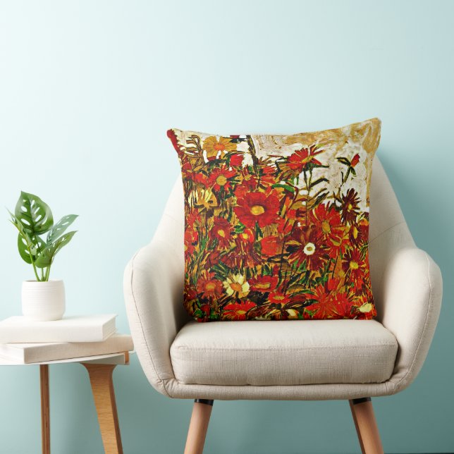 Bereich Blume - Egon Schiele art, Kissen (Stuhl )