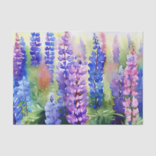 Bereich Blume-Lupine (C) Aquarell Seidenpapier