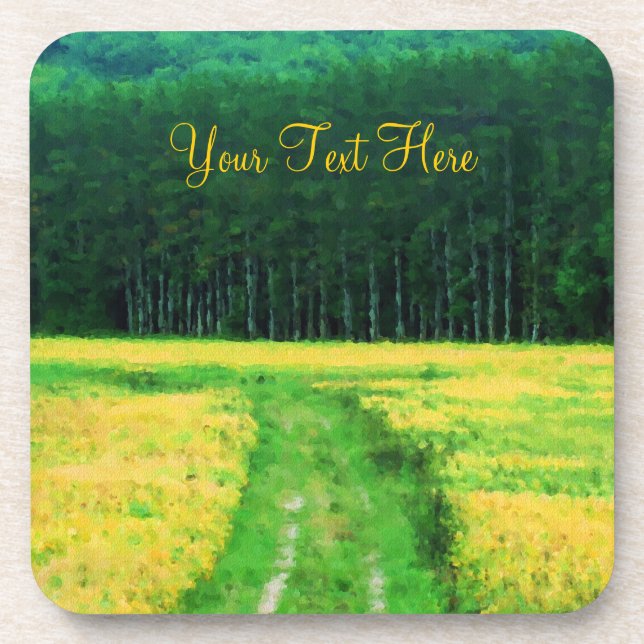 Bereich Blume Natur Art Untersetzer Set (Vorderseite)