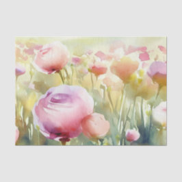 Bereich Blume-Ranunculus (A) Aquarellbilder Seidenpapier