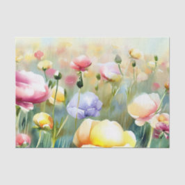 Bereich Blume-Ranunculus (B) Wasserfarbe Seidenpapier